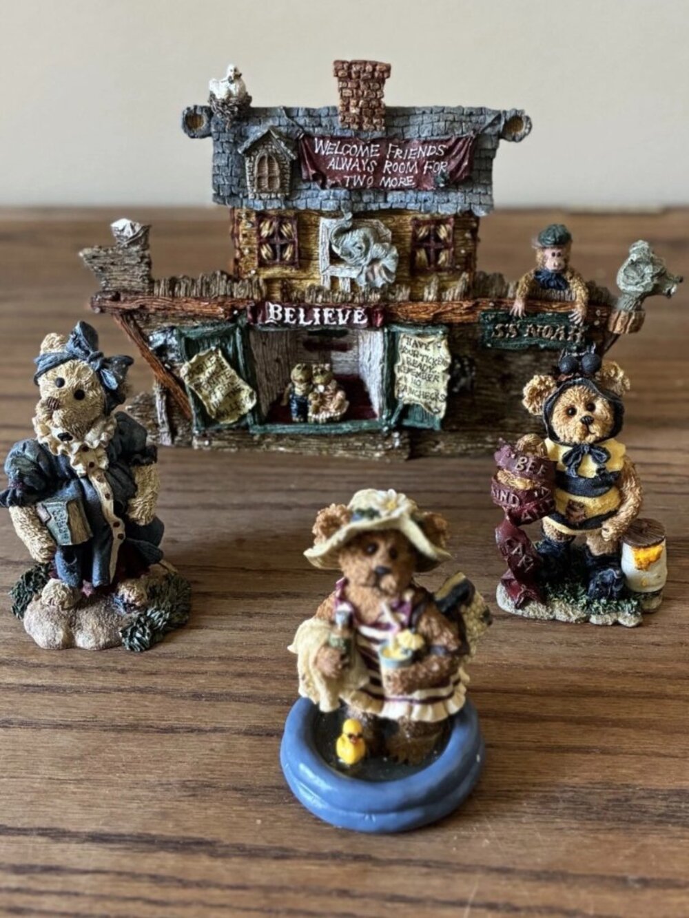 Boyds Bears and Friends Lot (4 Items); Noah's Ark; The Bear Stone Collection;
